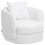Beliani Swivel Armchair ANDALEN Fabric White 1