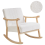 Beliani Rocking Chair LEKNES Boucle Off-White 1