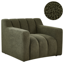 Armchair AGERUP Boucle Dark Green