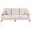 Beliani Sofa 3 Seater GAVLE Fabric Light Beige 1