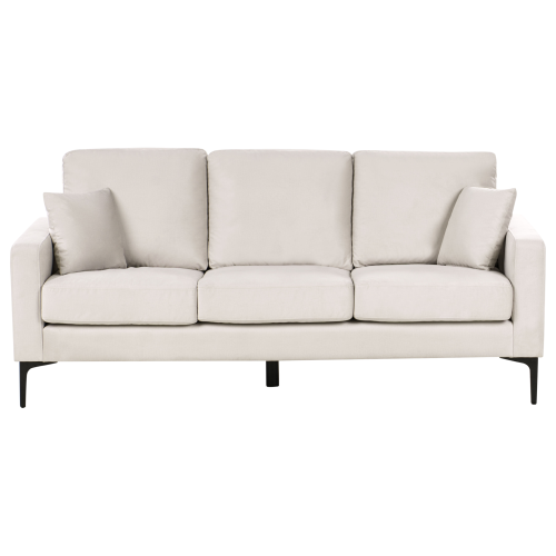 Beliani Sofa 3 Seater GAVLE Fabric Light Beige