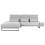 Beliani Corner Sofa 4 Seater IKAST Fabric Light Grey Right Hand 1
