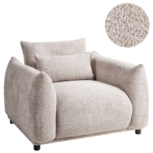 Armchair JAMSA Boucle Taupe