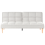 Beliani Sofa Bed 3 Seater SILJAN Fabric Off-White 1