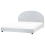 Beliani Bed Chenille VAUCLUSE 180 x 200 cm (EU Super King) Light Blue 1