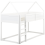 Beliani Mid Sleeper Bed House Pine Wood DIENNE 90 x 200 cm (EU Single) White 4