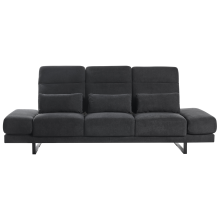 Sofa 3 Seater IKAST Fabric Black