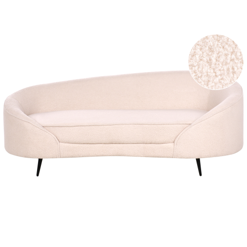 Beliani Sofa 2 Seater SAVAR Boucle Beige
