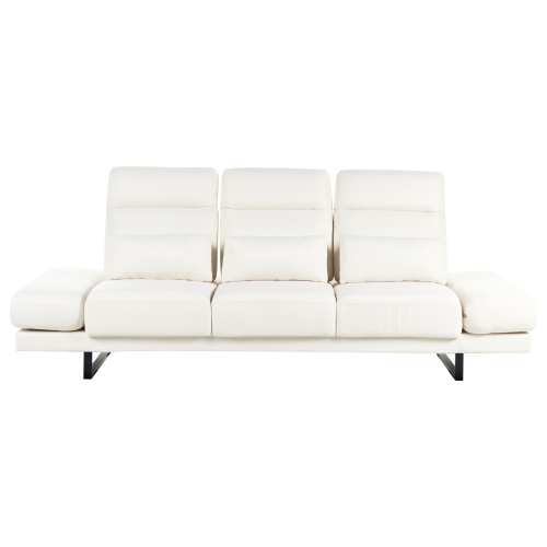 Beliani Sofa 3 Seater IKAST Fabric Off-White