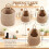 3 Pack Boho Cotton Rope Hanging Wall Baskets, Teardrop Storage Baskets with Hooks, Multi Size Holder for Potatoes 8