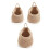 3 Pack Boho Cotton Rope Hanging Wall Baskets, Teardrop Storage Baskets with Hooks, Multi Size Holder for Potatoes 2