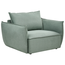 Armchair KUNES Fabric Light Green