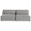 Beliani Modular Sofa 2 Seater HELLNAR Fabric Grey 1