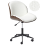 Beliani Desk Chair MENESHA Boucle White 1