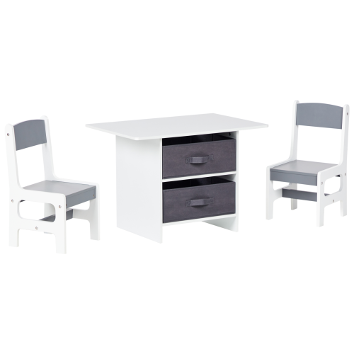 Beliani Kids Table with Chairs YALGOO White