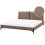 Beliani Bed Boucle MELLE 180 x 200 cm (EU Super King) Brown 1