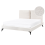 Beliani Bed Boucle MELLE 140 x 200 cm (EU Double) Off-White 1