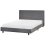 Beliani Bed Fabric ALBI 140 x 200 cm (EU Double) Grey 1
