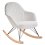 Beliani Rocking Chair SKALE Fabric Off-White 1