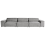 Beliani Modular Sofa 3 Seater HELLNAR Fabric Grey 1