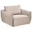Beliani Armchair KUNES Fabric Taupe 1