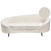 Sofa 2 Seater SAVAR Boucle White