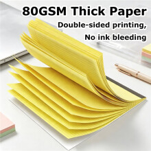 5 Pack Landscape College Ruled Legal Pads 11x9.5 Inch, Colored Perforated Writing Notepads 30 Sheets Thick Backboard