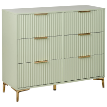 6 Drawer Chest WALCOTT Light Green