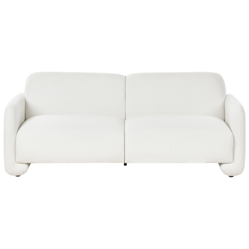 Beliani Sofa 3 Seater SALAND Fabric White