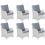 Beliani Outdoor Cushion Cover Set CASCAIS Grey 1