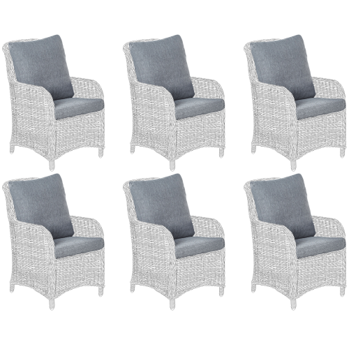 Beliani Outdoor Cushion Cover Set CASCAIS Grey
