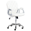 Beliani Office Chair PRINCESS Faux Leather White 1