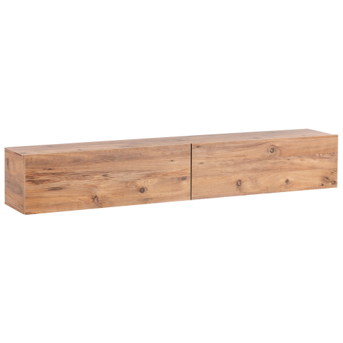 Beliani Wall Mounted TV Stand GLADSTONE Brown