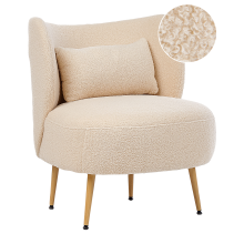 Armchair OTSBY II with Cushion Boucle Beige
