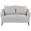 Beliani Sofa 2 Seater HOBRO Fabric Light Grey 1