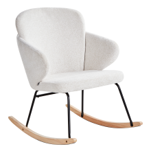 Rocking Chair VIKEN Fabric Off-White