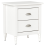 Beliani 2 Drawer Bedside Table SHILLINGTON Pine Wood White 1