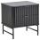 Beliani 2 Drawer Bedside Table GLASTONBURY Black 1