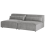 Beliani Modular Sofa 2 Seater HELLNAR Fabric Grey 4