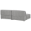 Beliani Modular Sofa 2 Seater HELLNAR Fabric Grey 5