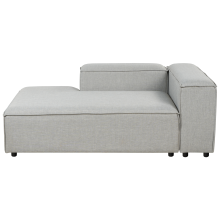 Right-Hand Chaise Longue ARDAL Fabric Light Grey
