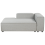 Beliani Right-Hand Chaise Longue ARDAL Fabric Light Grey 1