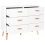 Beliani 6 Drawer Chest NEWARK White 6