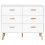 Beliani 6 Drawer Chest NEWARK White 7