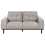 Beliani Sofa 2 Seater LAURILA Fabric Light Grey 1