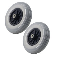 2 Stuk 200x50 PU Wielen 8 Inch Massieve Wielband 200x50 Rolstoel Voorwiel Massieve Wielen voor Rolstoel Voorwiel Grijs