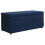 Beliani Storage Ottoman OREM Fabric Dark Blue 1