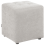 Beliani Pouffe KANSAS Fabric Light Grey 1