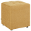 Beliani Pouffe KANSAS Fabric Yellow 1