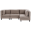 Beliani Modular Corner Sofa 4 Seater UNSTAD Fabric Brown Left Hand 1